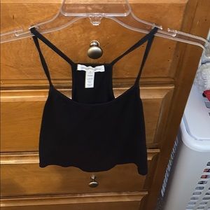 Cropped flowy tank top